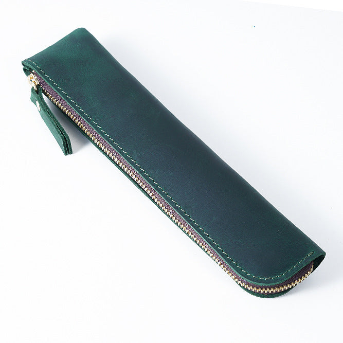 Leather Zippered Pencil Case  1790590109