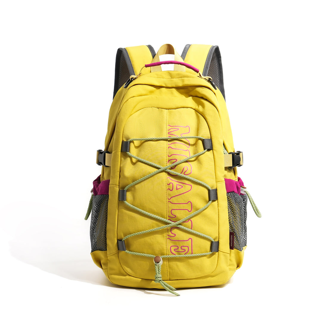 Unisex spacious leisure and travel backpack with padded laptop compartment and elastic front bungee Stornfield