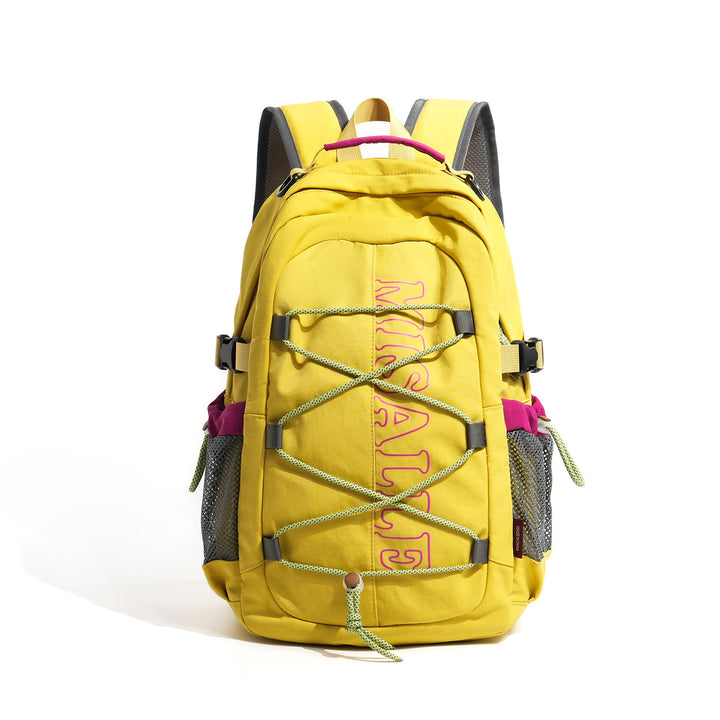 Unisex spacious leisure and travel backpack with padded laptop compartment and elastic front bungee Stornfield