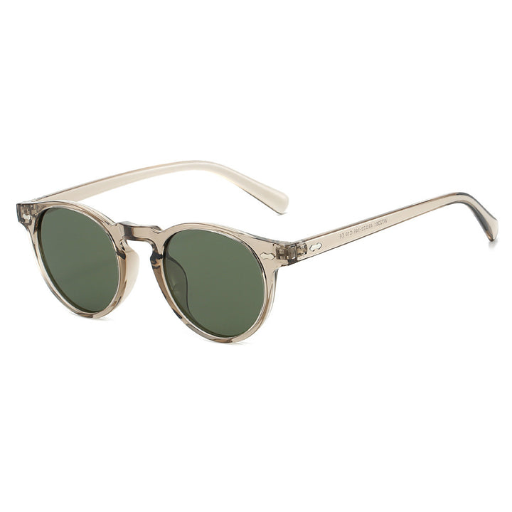 Ladies Vintage Sunglasses with Round Lenses and Transparent Frame Stornfield