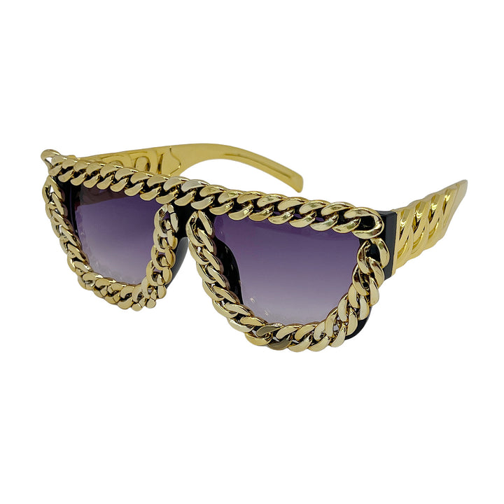 Women's sunglasses with eye-catching chain frame Stornfield