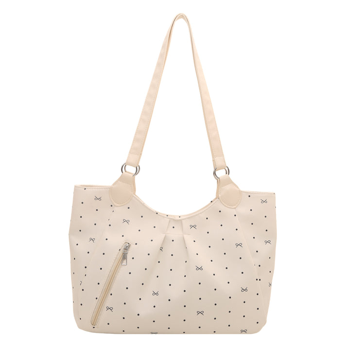 Stylish Polka Dot Shoulder Tote Bag