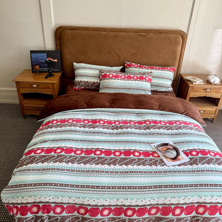 Cute Themed Flannel Bedding Set