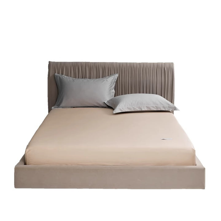 Deep-Pocket Fitted Mattress Sheet Cotton-Blend Stretch Skirt