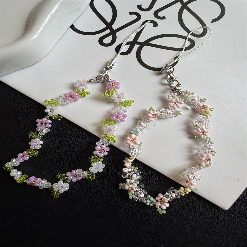 Beaded Floral Charm Necklace Stornfield
