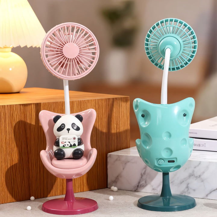 Women's Portable Mini Fan with Fun Bear Design Stornfield
