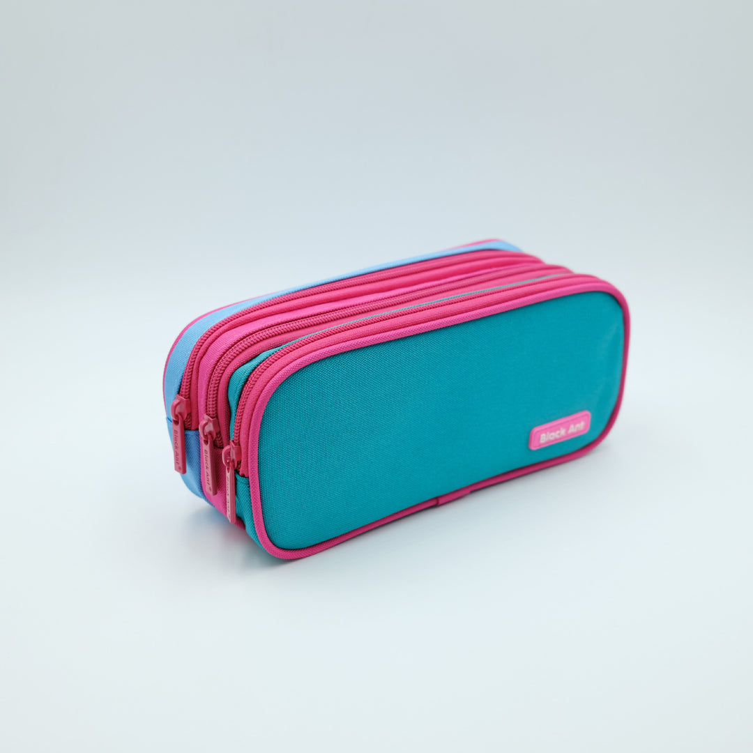 Multi-Compartment Zippered Stationery Organizer