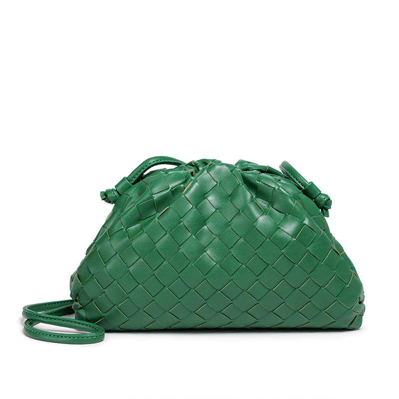 Elegant Woven Leather Bucket Bag Stornfield