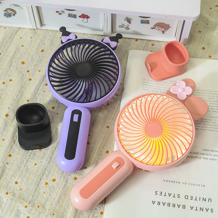 Ladies Portable Hand Fan with USB Connection and LED Lighting Stornfield