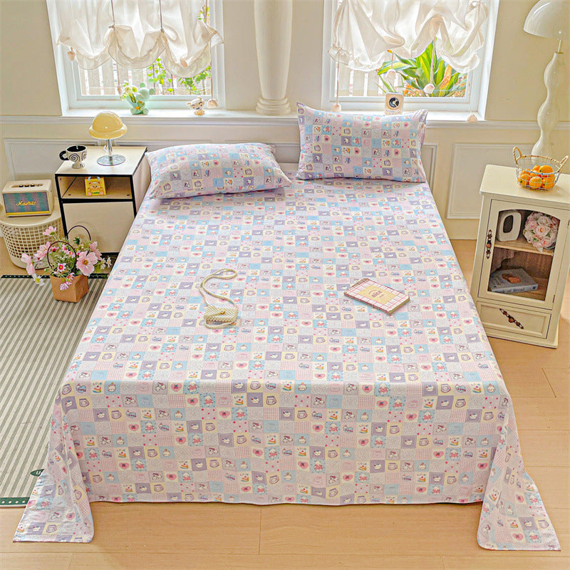 Cartoon-Themed Fitted Bed Sheet Set