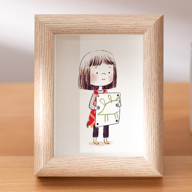 Artistic Character Illustration Display Frame
