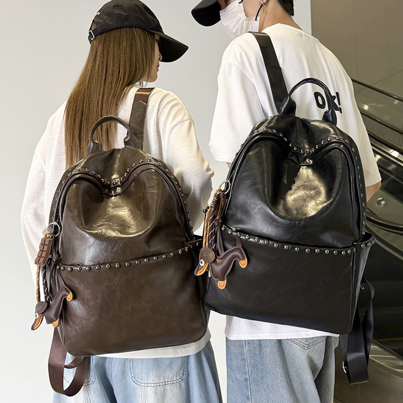 Casual Leather Backpack Stornfield