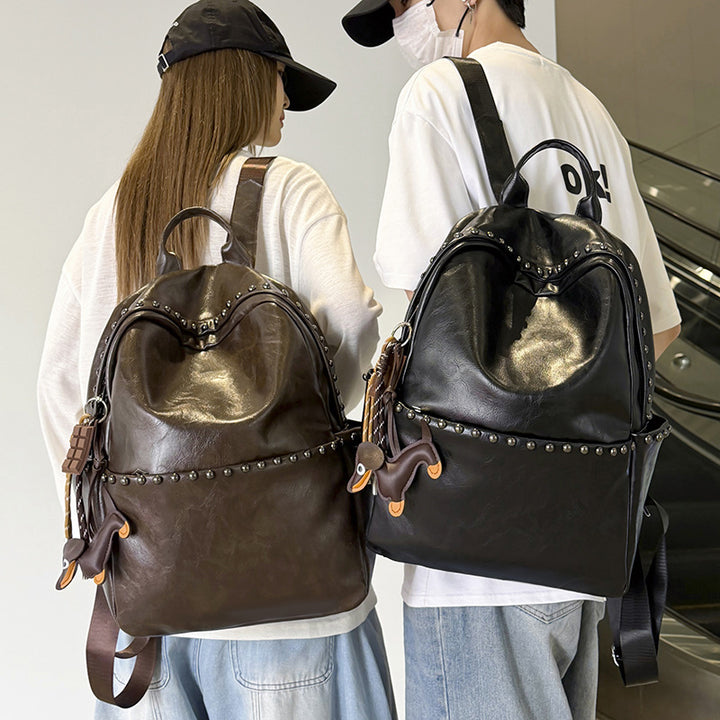 Casual Leather Backpack Stornfield