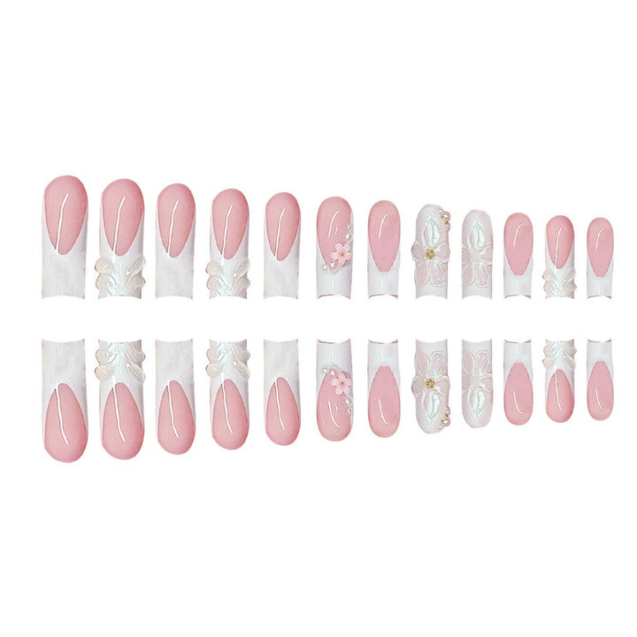Decorative 3D Floral Press-On Nails Stornfield