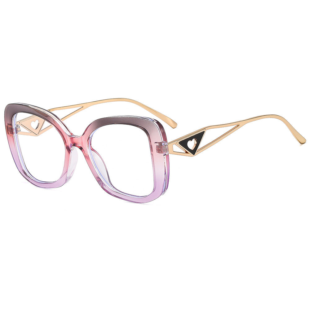 Ladies fashionable oversized sunglasses with luxurious heart detail Stornfield