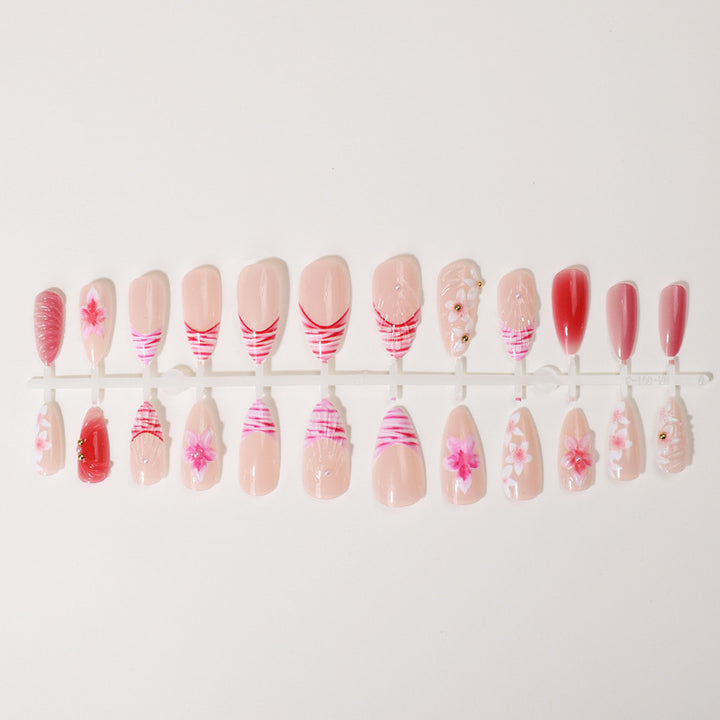 Floral Art Press-On Nail Tips Collection Stornfield