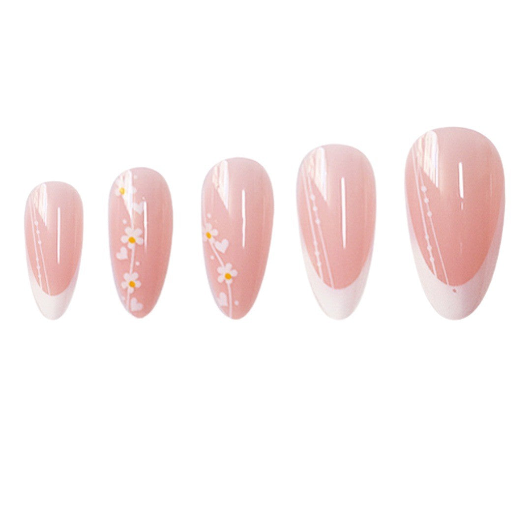 Artistic Floral Gradient Press-On Nail Set Stornfield