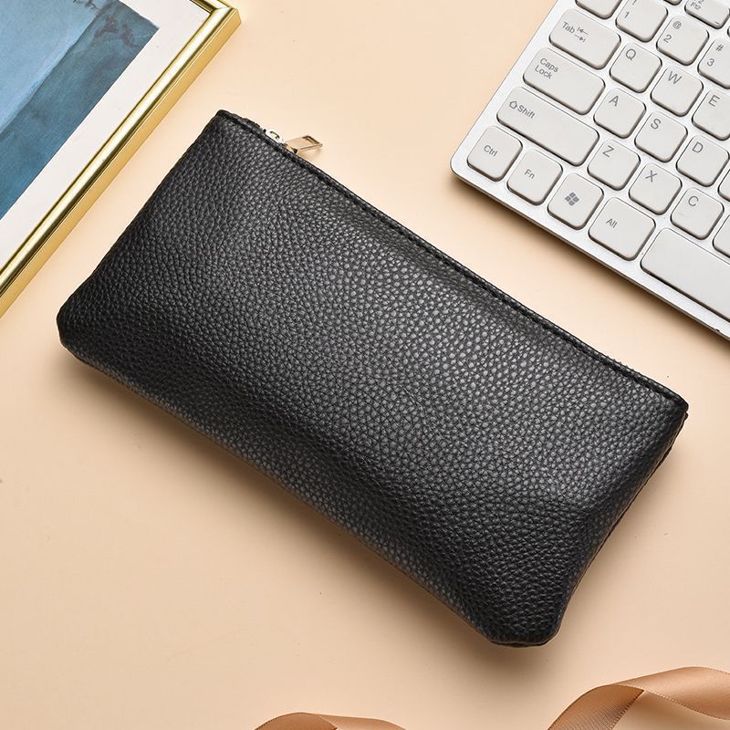Premium Leather Zippered Pencil Case Stornfield