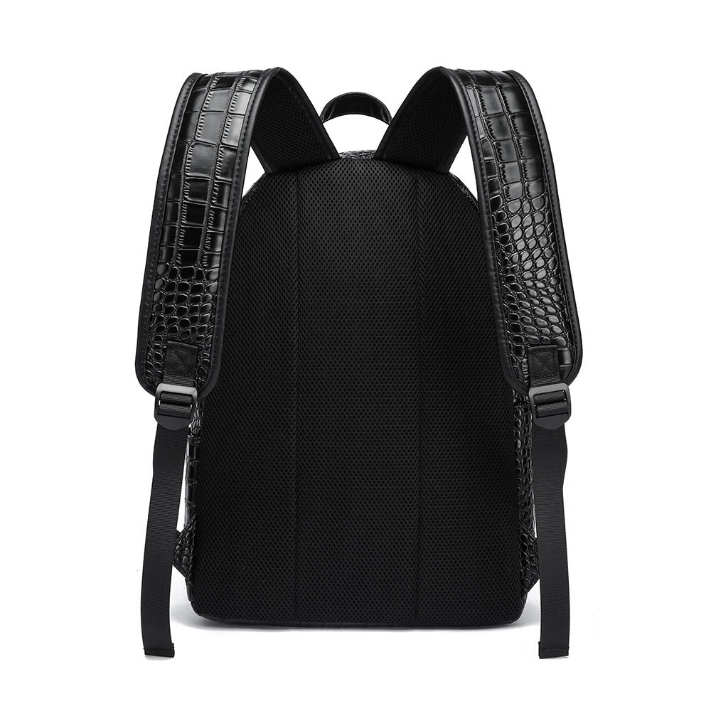 Elegant Backpack in Crocodile Look Stornfield