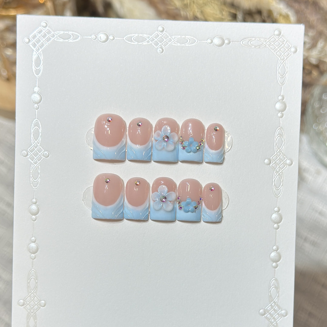 Floral Fantasy Press-On Nail Art Set Stornfield