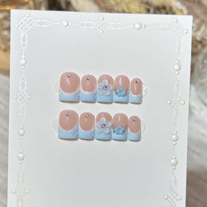 Floral Fantasy Press-On Nail Art Set Stornfield