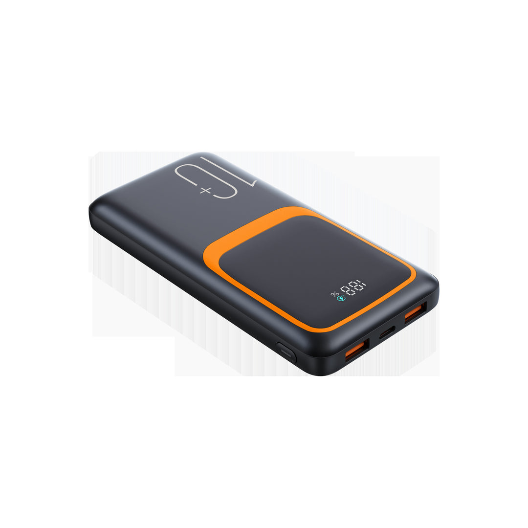 Portable power bank with innovative induction charging function and ultra-modern digital display Stornfield