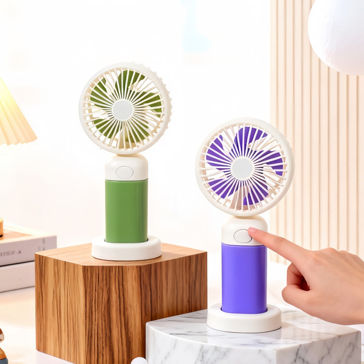 Ladies Portable Hand Fan with USB Charging Function and Ergonomic Design Stornfield