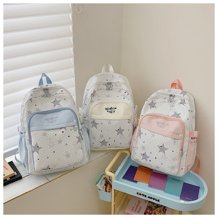 Stylish Star-Print Backpack Stornfield