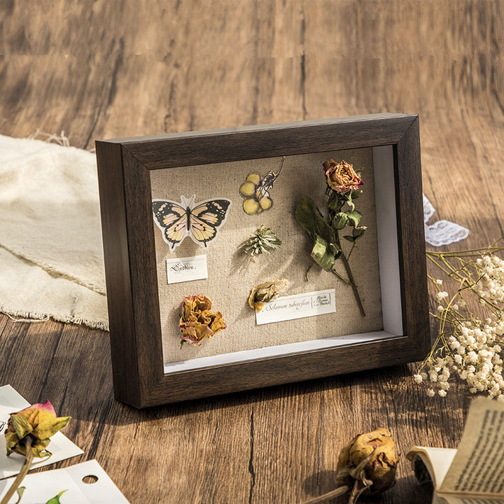 Elegant Preserved Floral Shadow Box Frame