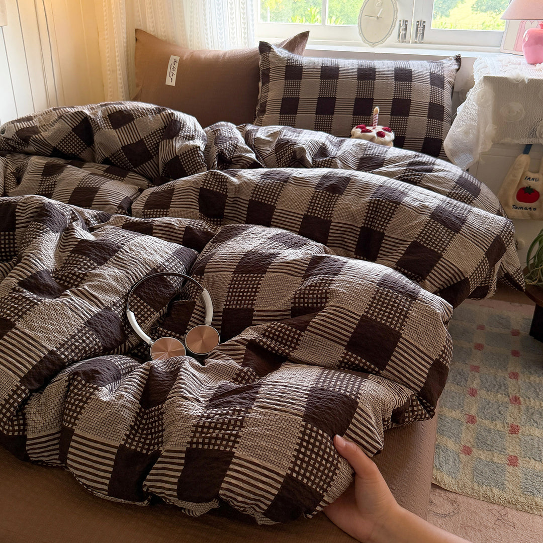 Cozy Patchwork Quilted Comforter Set