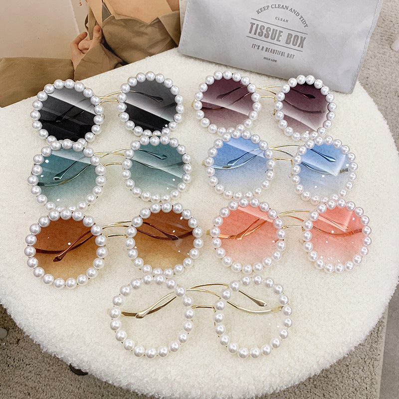 Women elegant oversized sunglasses with stylish transparent frame Stornfield
