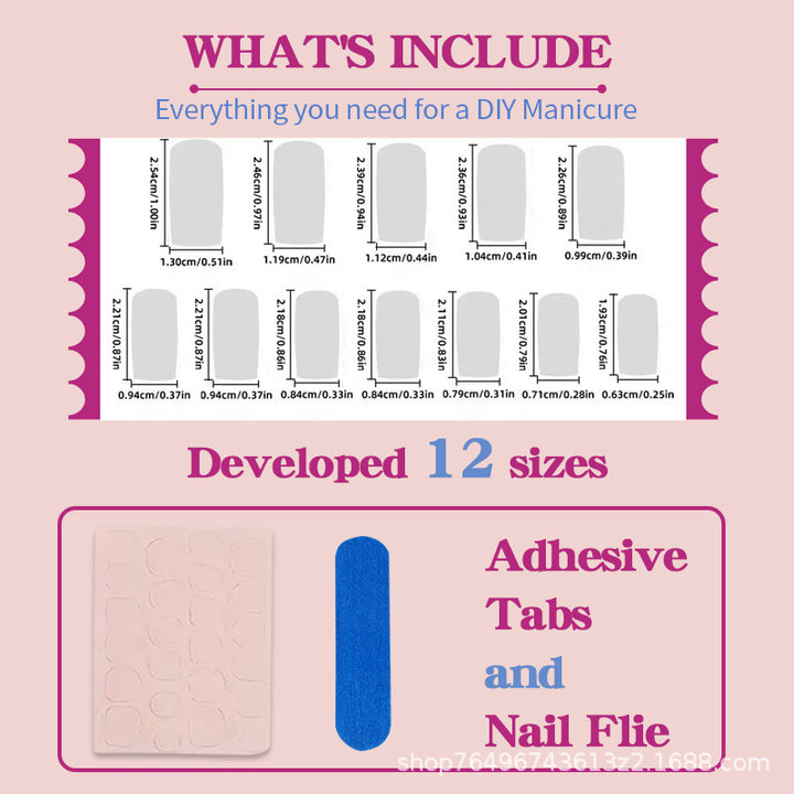 Nail set with elegant French tip and modern ombre effect Stornfield