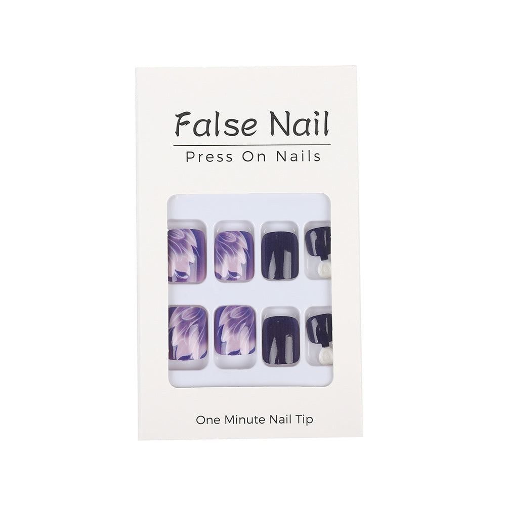 Artificial Nail Set with Creative Flower Designs Stornfield