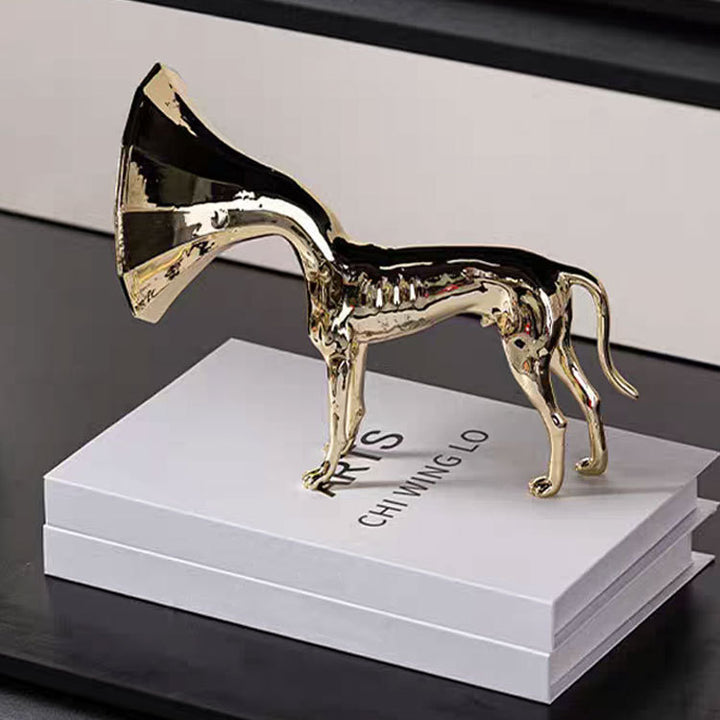 Decorative Musical Dog Sculpture