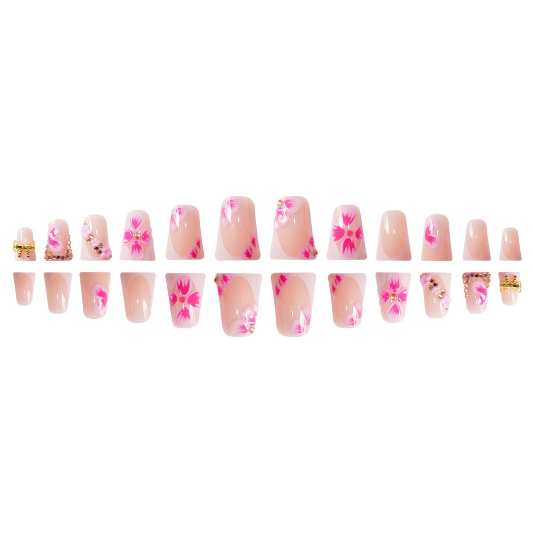 Floral Embellished Press-On Nail Extensions Stornfield