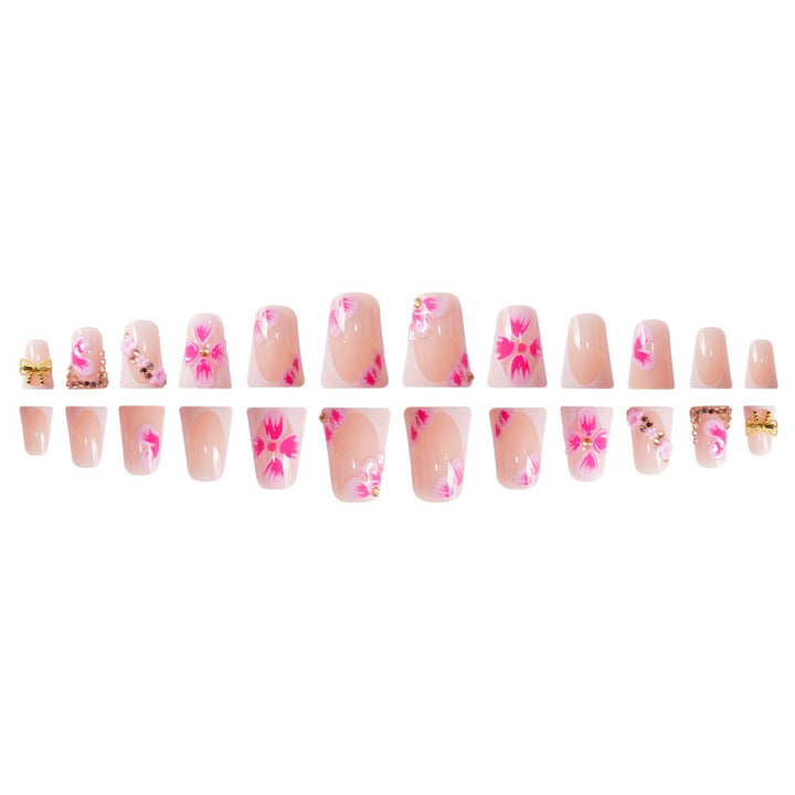 Floral Embellished Press-On Nail Extensions Stornfield