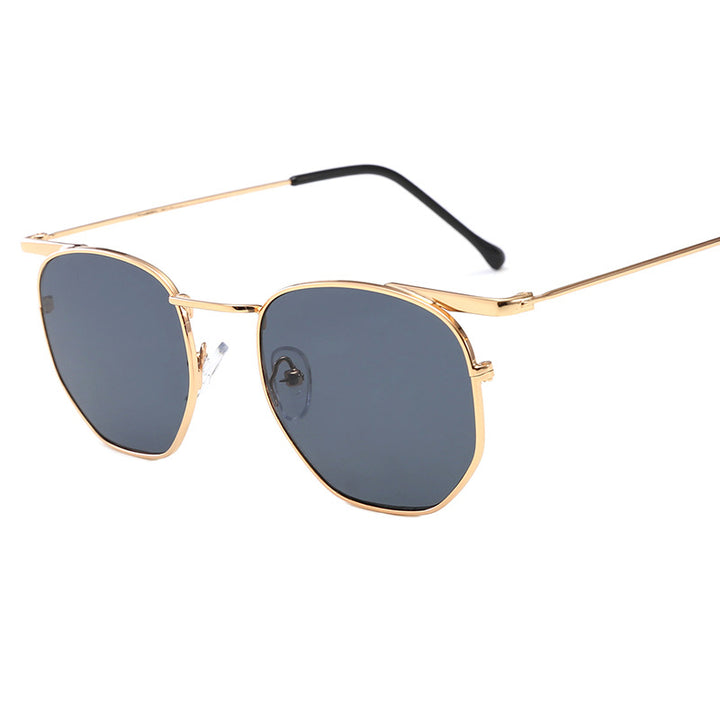 Women's fashionable geometric sunglasses with elegant metal frame Stornfield
