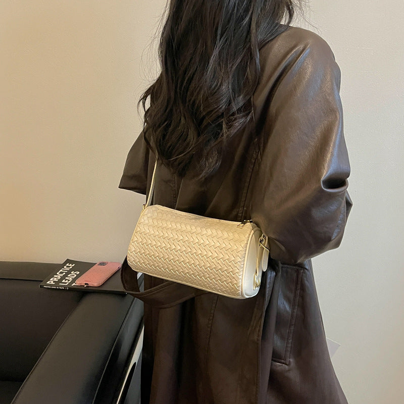 Woven Textured Crossbody Clutch