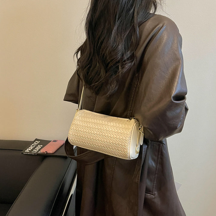 Woven Textured Crossbody Clutch