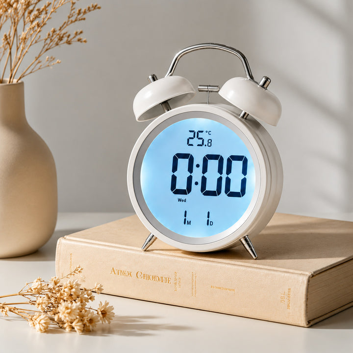 Digital Alarm Clock in Retro Style Stornfield