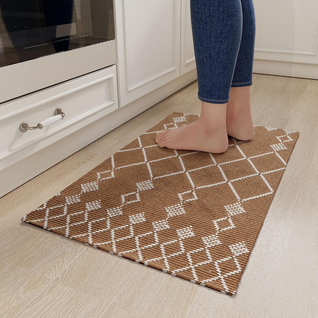 Geometric Pattern Kitchen Runner Mat