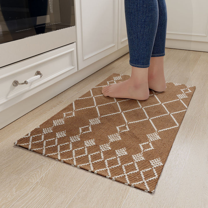 Geometric Pattern Kitchen Runner Mat