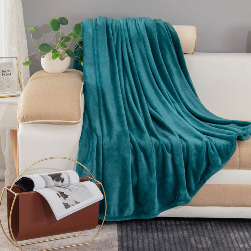 Ladies luxurious fleece blanket with soft texture Stornfield