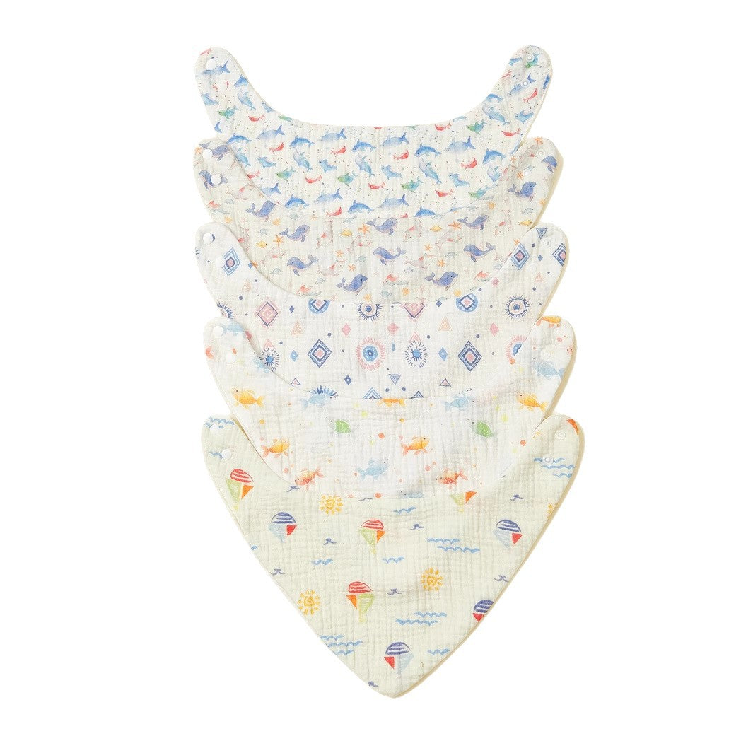Soft Muslin Baby Bandana Bibs Set Stornfield