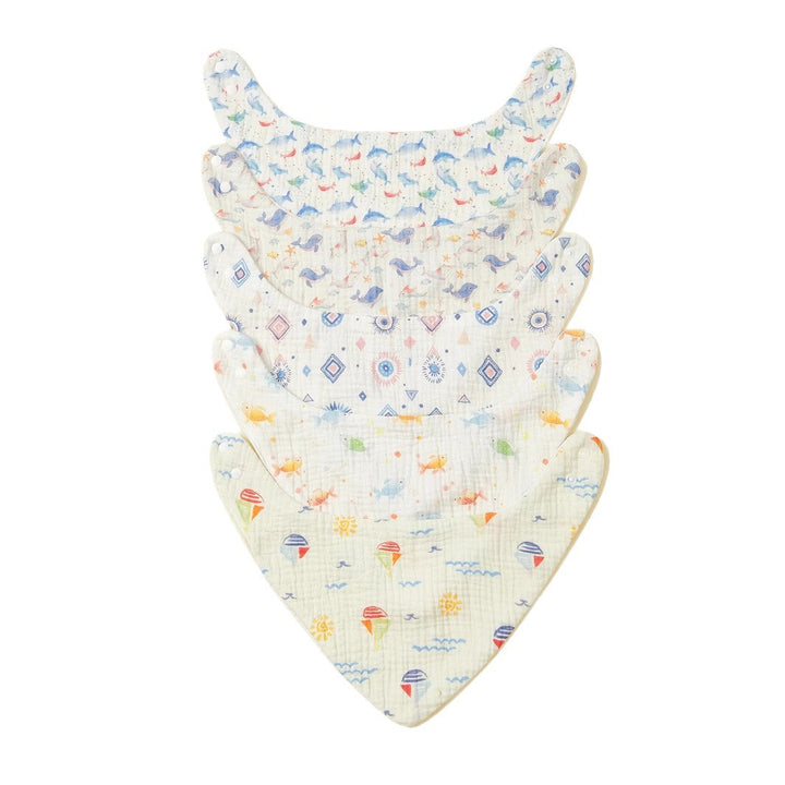 Soft Muslin Baby Bandana Bibs Set Stornfield