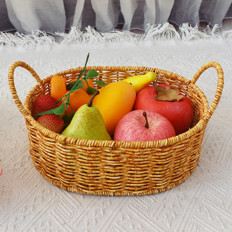 Handcrafted Woven Storage Basket with Handles Stornfield