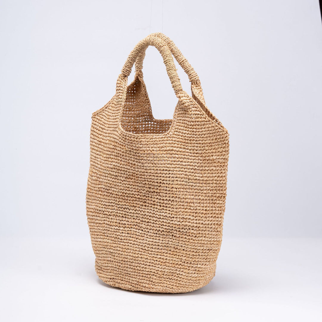 Handcrafted straw bag with modern accents Stornfield