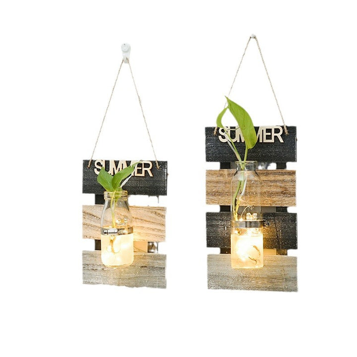 Wall decoration with glass carafe holder Stornfield