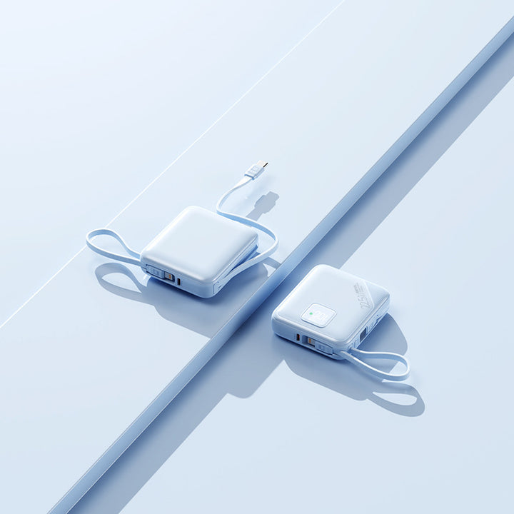 Portable power bank with integrated fast charging ports and digital battery level display Stornfield