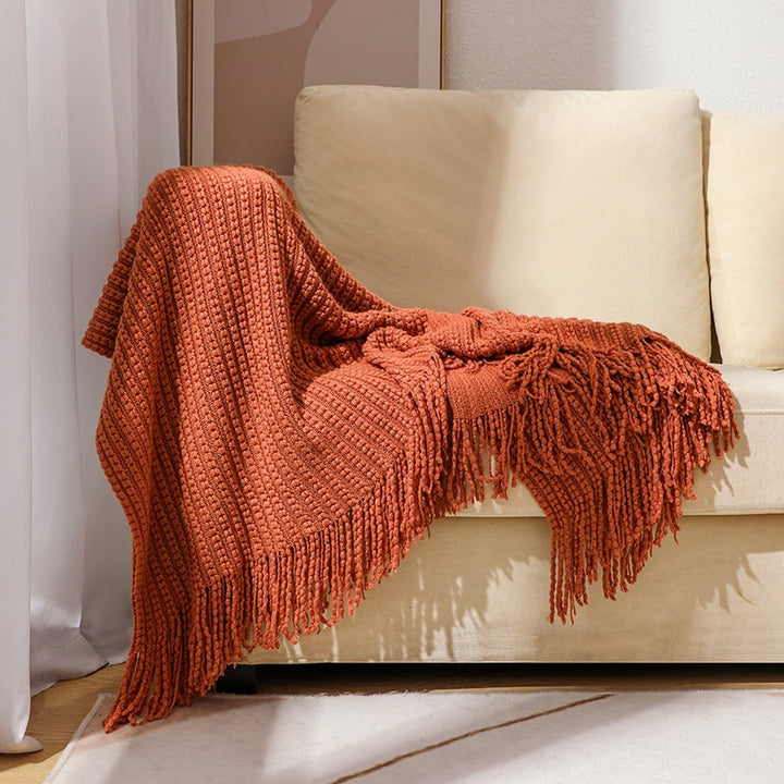 Cozy Textured Throw Blanket